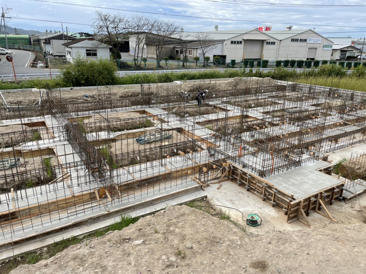 宇土市にてマンション施工中です