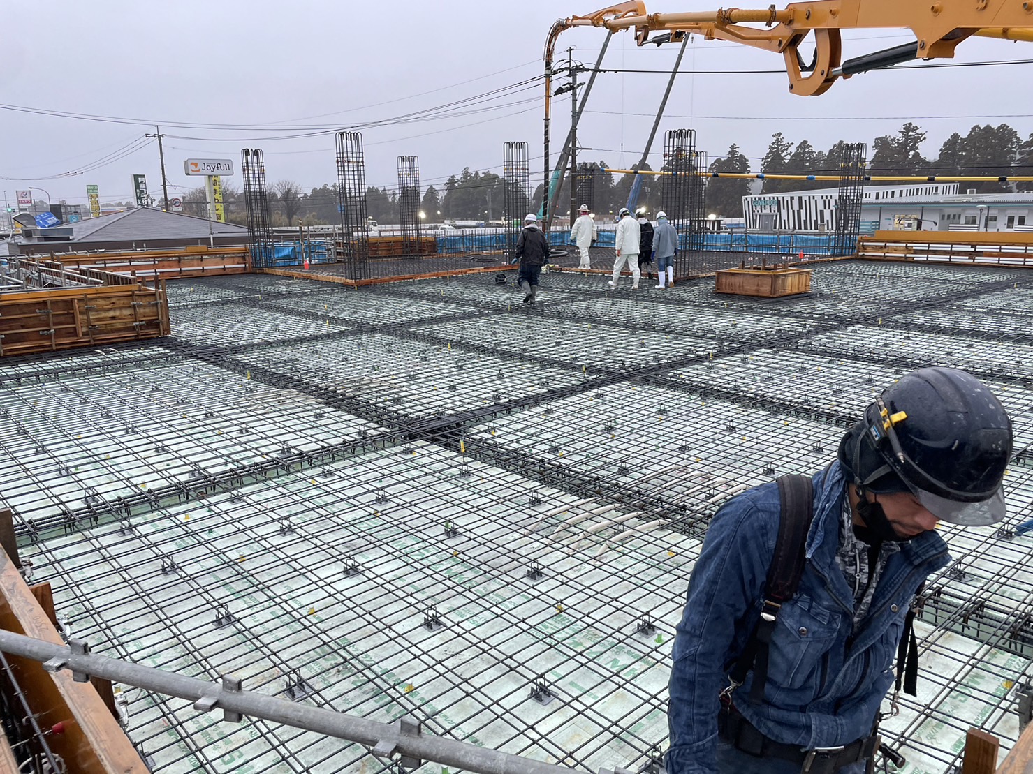 大津町にて施工中です